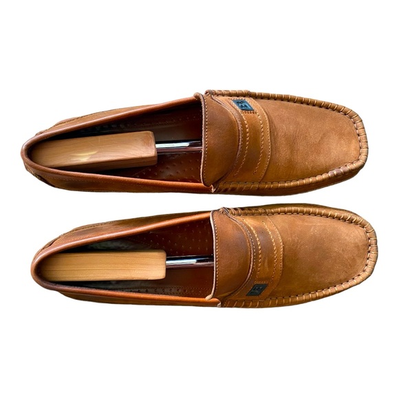 Bally Other - Bally Suede Italian 100% Authentic Brown Loafers in original box VTG Size 13D